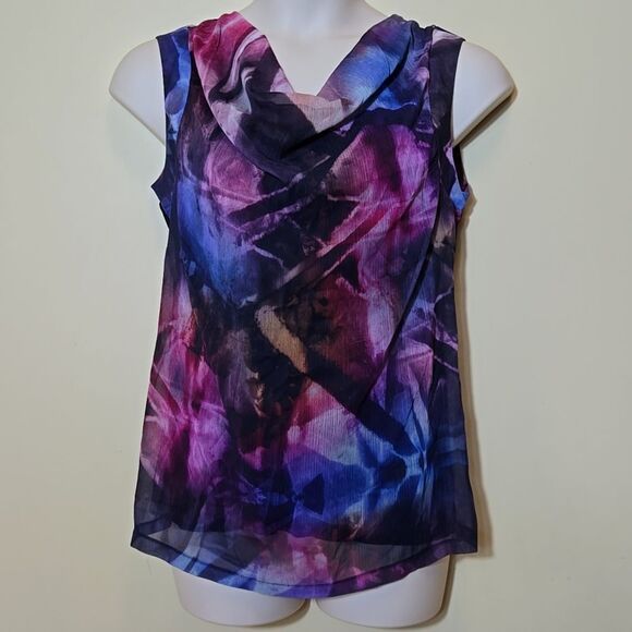 Y2K Fairy Tank Drape Cowl Neck Whimsigoth Vintage Fashion Bug Size Large - Picture 1 of 11